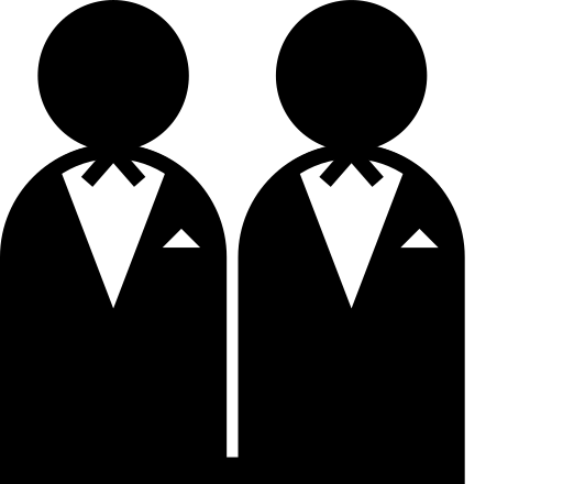 Two Men In Tuxedos Icon Clip Art Image - ClipSafari
