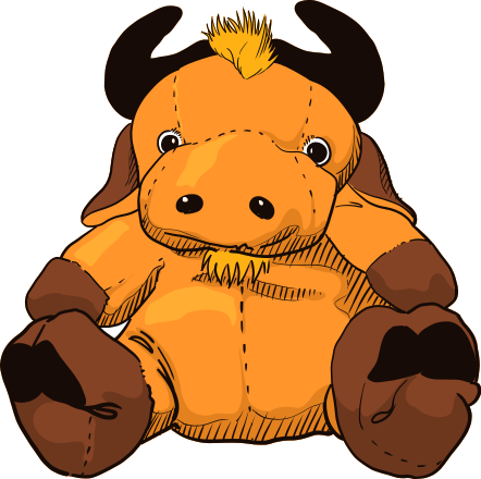 Gnu Stuffed Animal Clip Art Image - ClipSafari