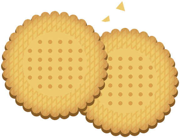 Two Round Cookies Clip Art Image - ClipSafari