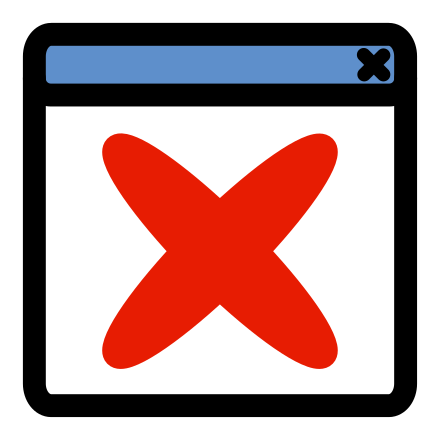 Red X on Screen Clip Art Image - ClipSafari