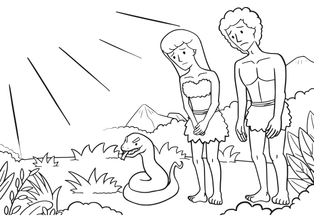 Sad Adam And Eve Clip Art Image - ClipSafari