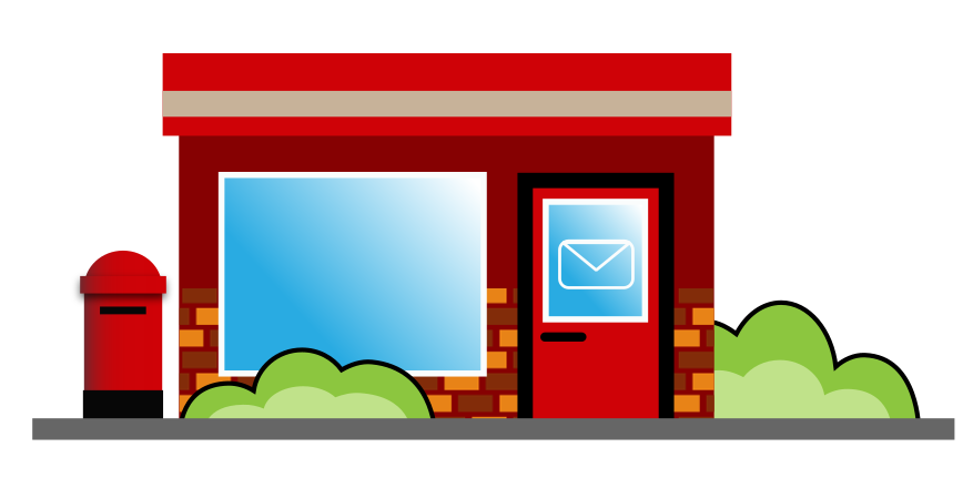 Red Post Office Clip Art Image - ClipSafari