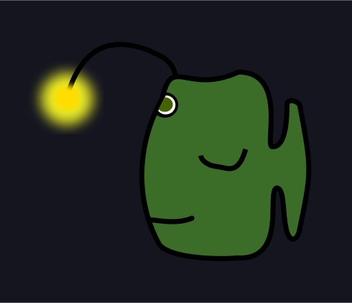 Fish with light Clip Art Image - ClipSafari