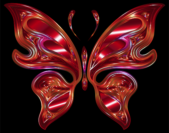 Red Butterfly Clip Art Image - ClipSafari