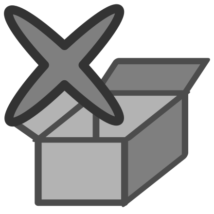 A box with a cross on it Clip Art Image - ClipSafari
