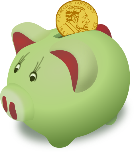 piggy bank clipart free