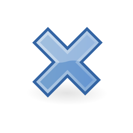 Blue X Clip Art Image - ClipSafari