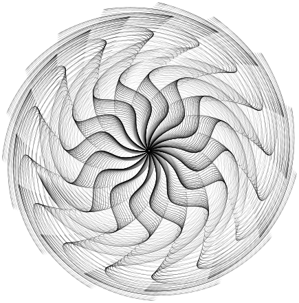 Wavy Vortex Line Art Clip Art Image - ClipSafari