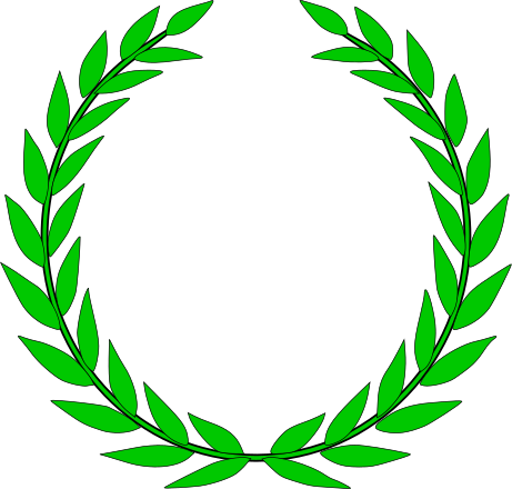 Green Laurel Wreath Clip Art Image - ClipSafari