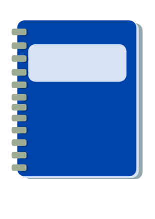 Blue Notepad Clip Art Image - ClipSafari