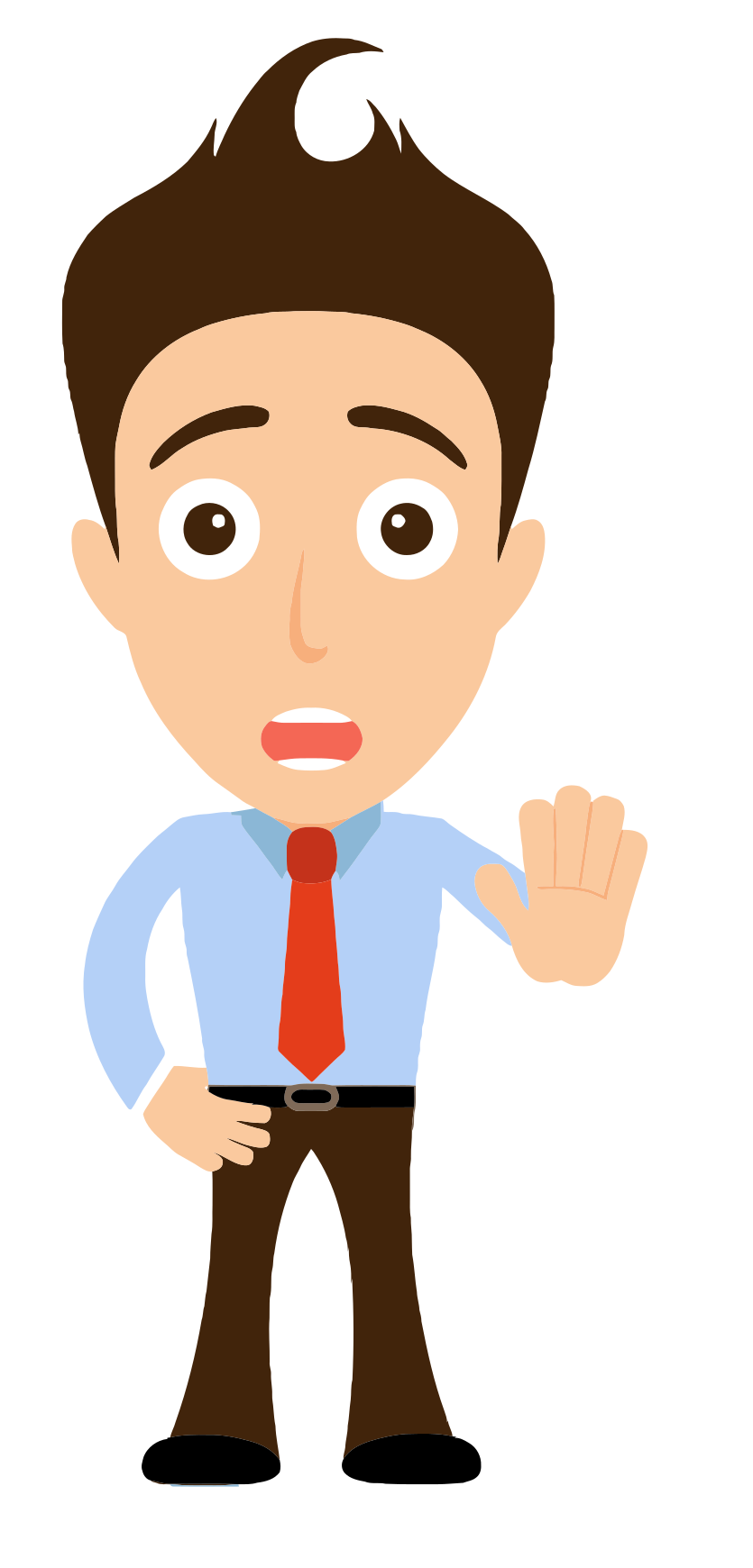 Man Holding Up Hand Clip Art Image ClipSafari