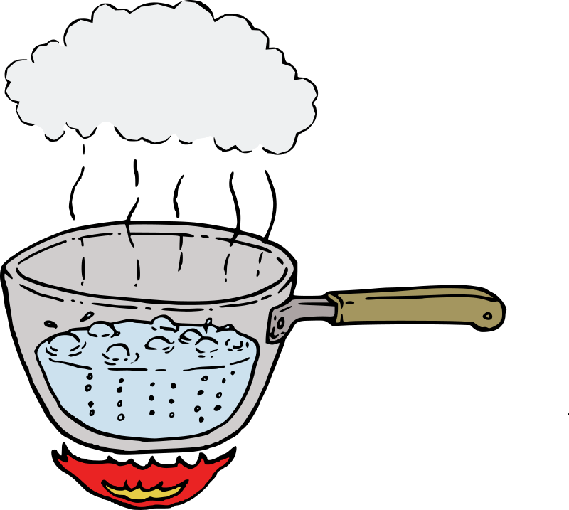 cooking with water clipart