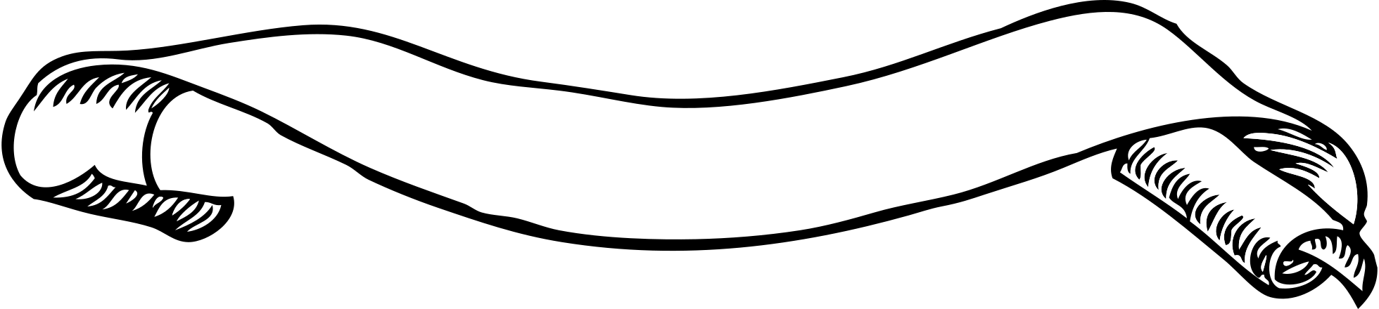 Black and white scroll Clip Art Image - ClipSafari