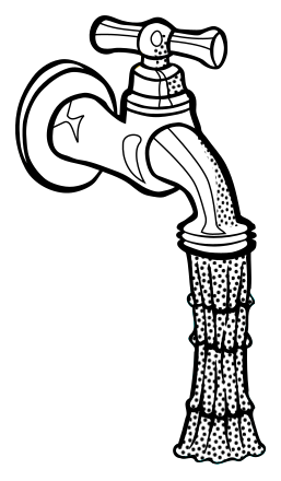 Faucet Coloring Clip Art Image - ClipSafari