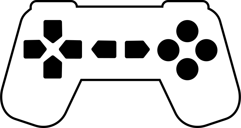 Controller Outline With Black Buttons Clip Art Image - ClipSafari
