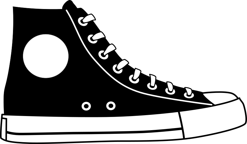 Converse sneaker clipart hotsell