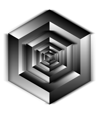 Isometric Cube Illusion Shaded Clip Art Image - ClipSafari