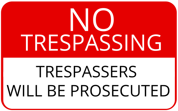 No Trespassing Sign Clip Art Image ClipSafari