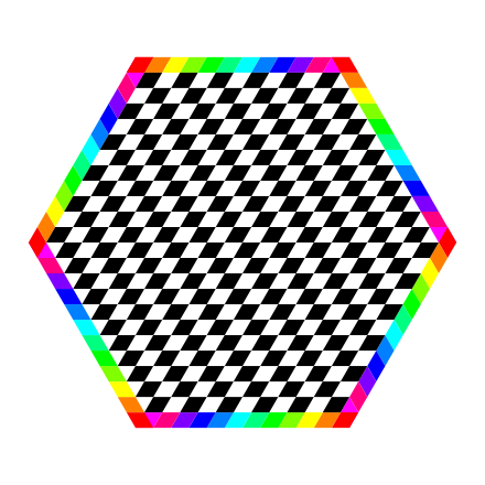 Rainbow Hexagon Ring Clip Art Image - ClipSafari