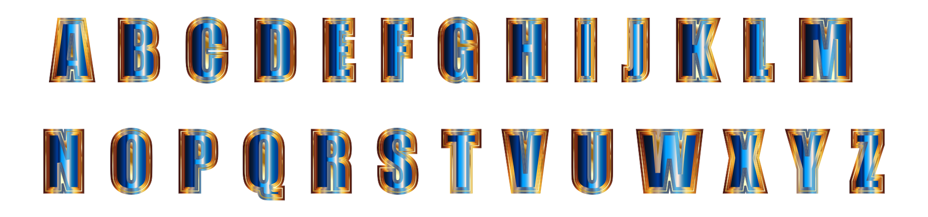 Enhanced Alphabet 4 Clip Art Image - ClipSafari