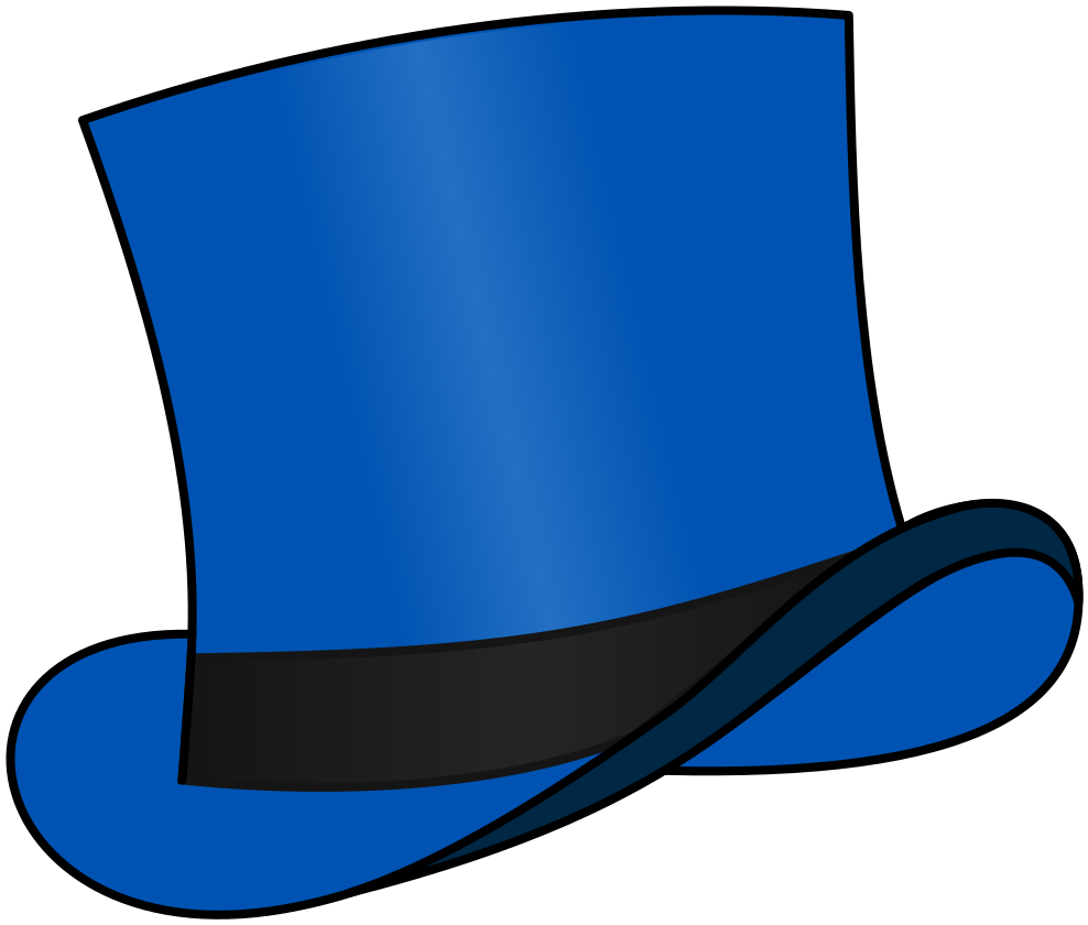 Blue top hat online