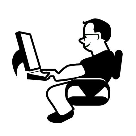 Man On Computer Clip Art Image - ClipSafari