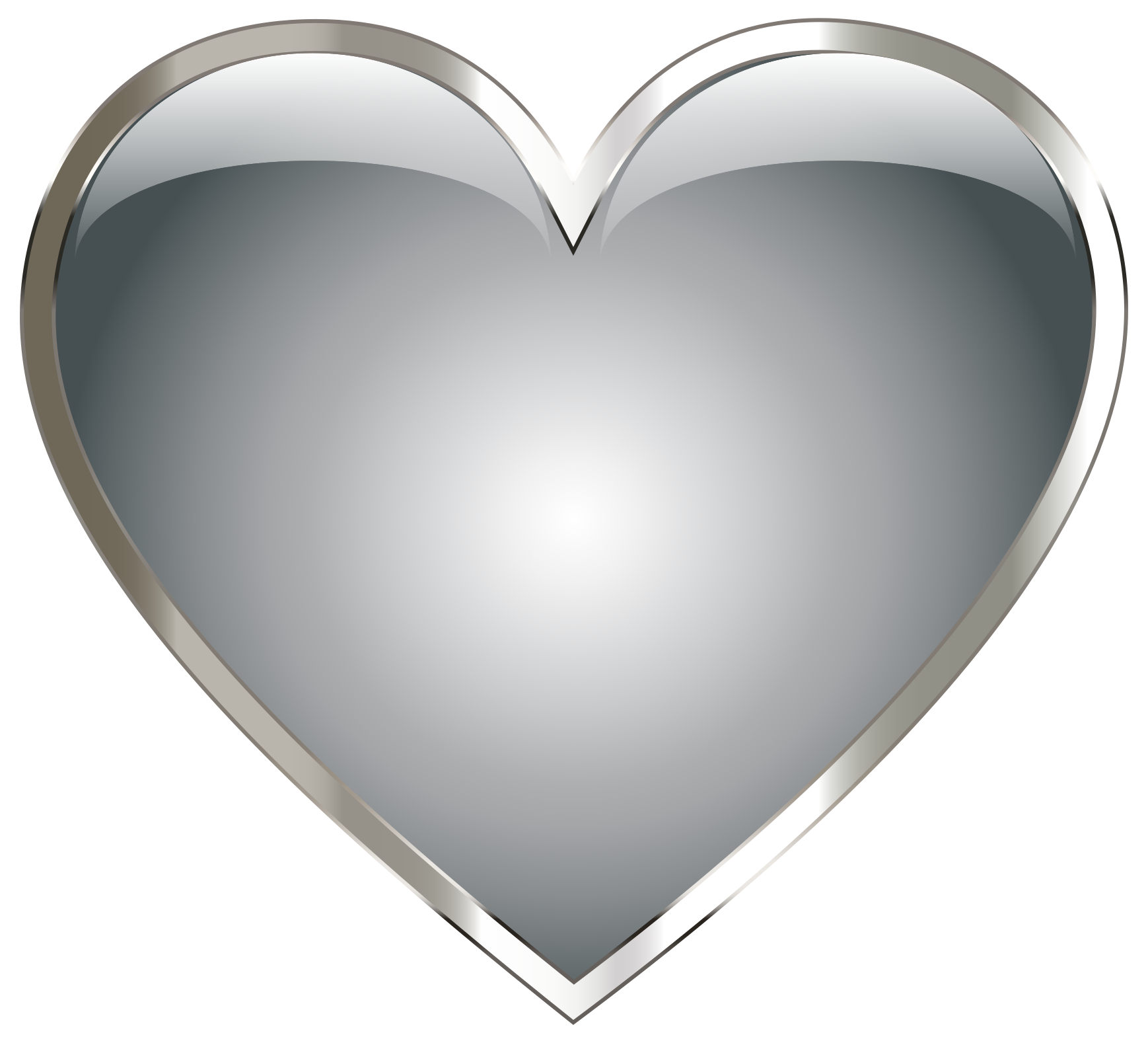 silver hearts clip art