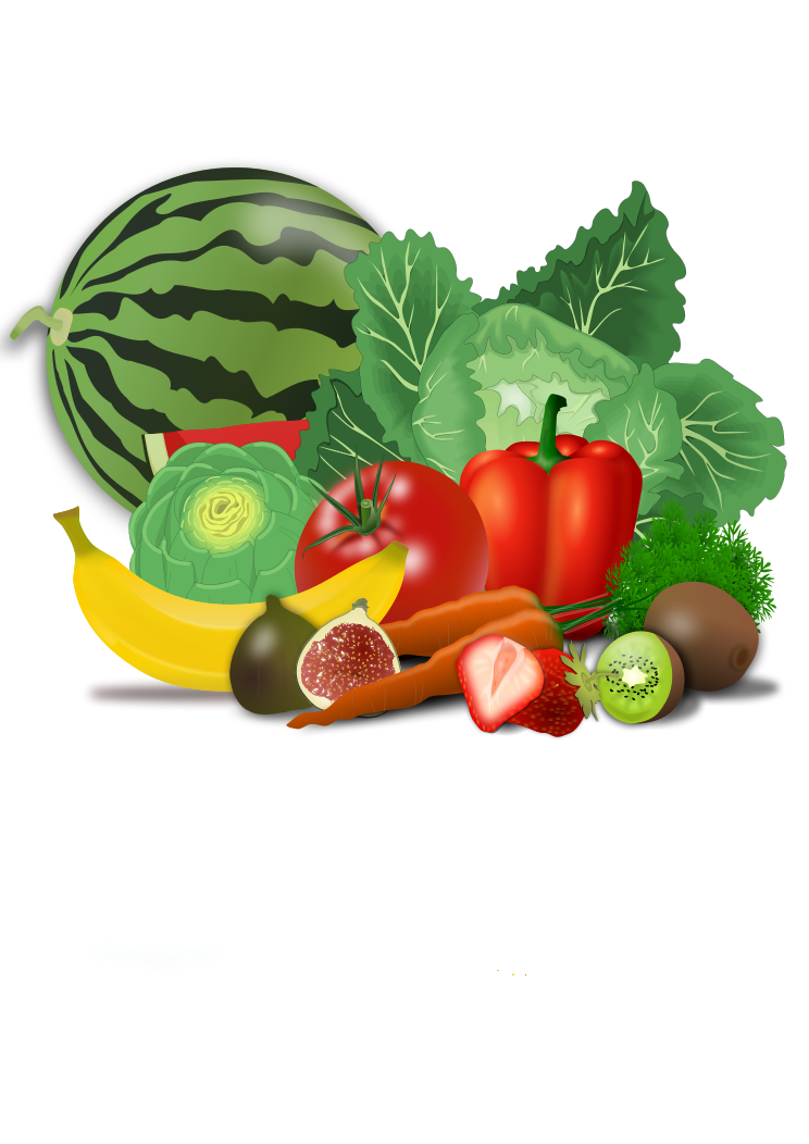 fruits and vegetables clip art