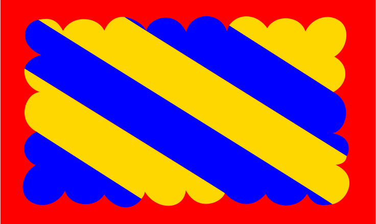 Blue and Yellow Stripes Clip Art Image - ClipSafari