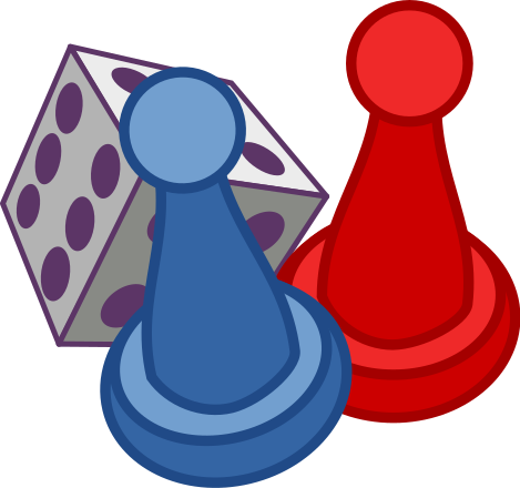 playing board games clip art