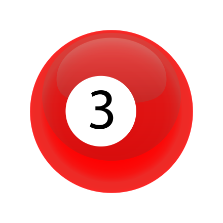 Number 3 Billiard Ball Clip Art Image - ClipSafari