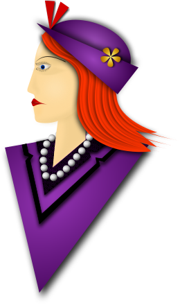 Woman With Red Hair Clip Art Image - ClipSafari