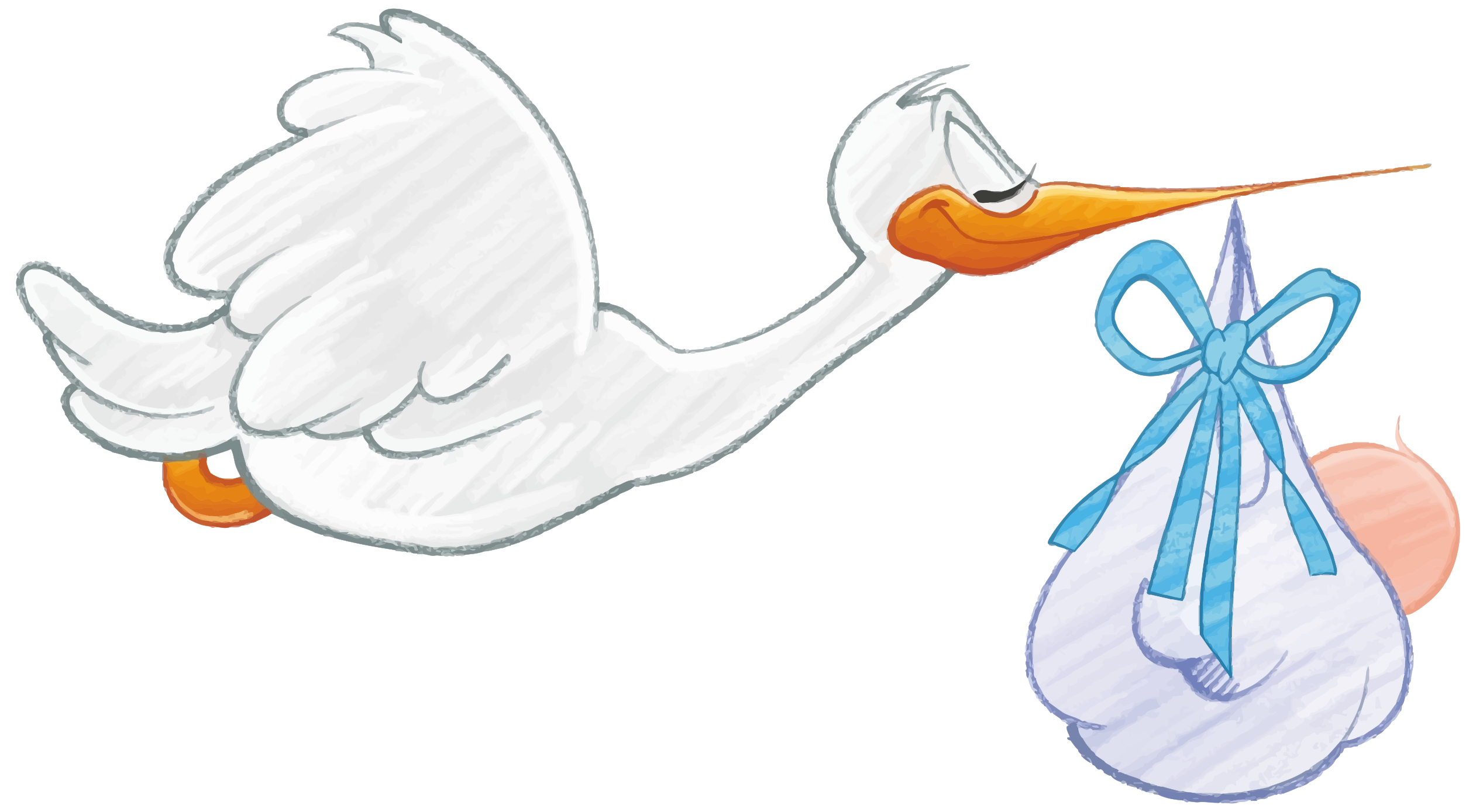 A cartoon duck with a blue bow on its head Clip Art Image - ClipSafari