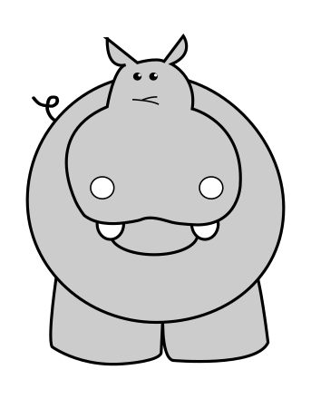 Gray Hippo Clip Art Image - ClipSafari