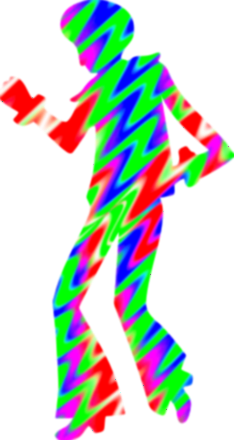 Colorful Man Dancing Clip Art Image - ClipSafari