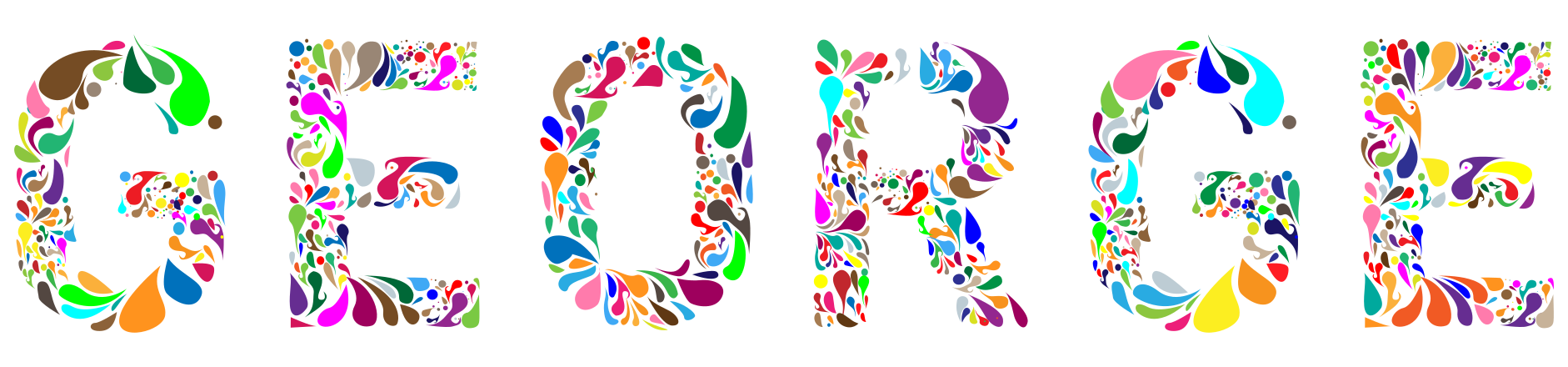 George Typography Clip Art Image - ClipSafari