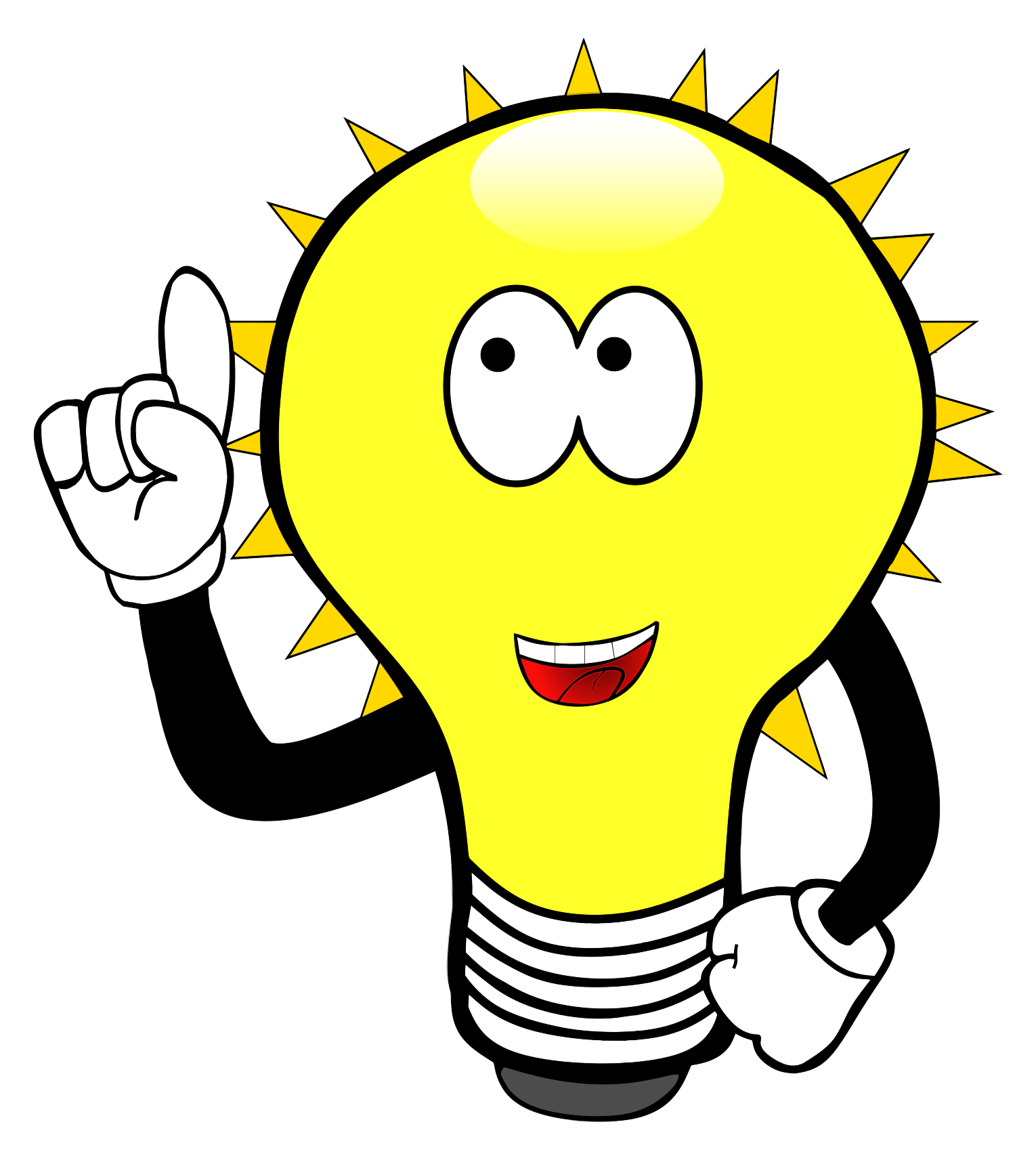 bright light bulb clipart