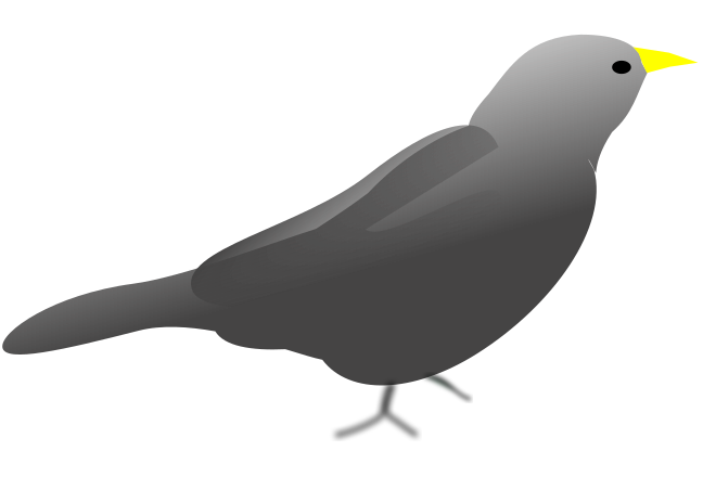 Gray Bird Clip Art Image - ClipSafari