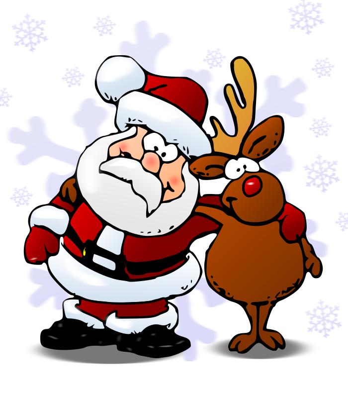 Santa shop and rudolph