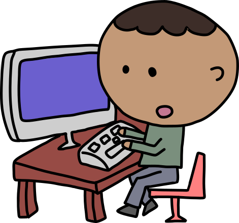 Man On Computer Clip Art Image - ClipSafari