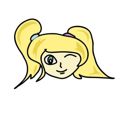 winking girl clipart mycutegraphics