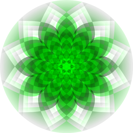 Green Flower Pattern Clip Art Image - ClipSafari