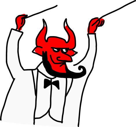 Devil Conductor Clip Art Image - ClipSafari