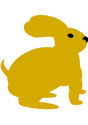 Yellow Rabbit Clip Art Image - ClipSafari
