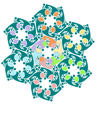 Hexagonal Tesselation Pattern Clip Art Image - ClipSafari
