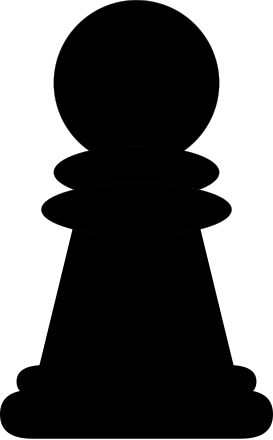 Pawn (Black and White) Clip Art Image - ClipSafari