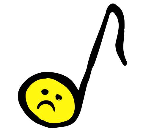 Sad Music Note Clip Art Image - ClipSafari