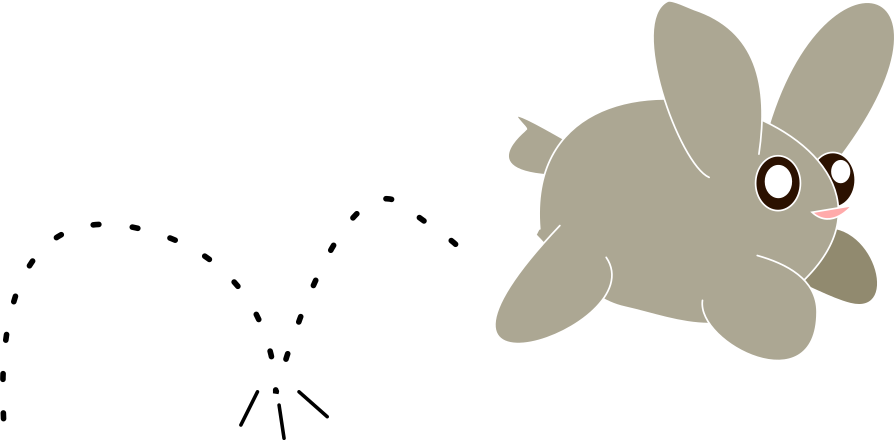 Cute cartoon bunny in black and white Clip Art Image - ClipSafari