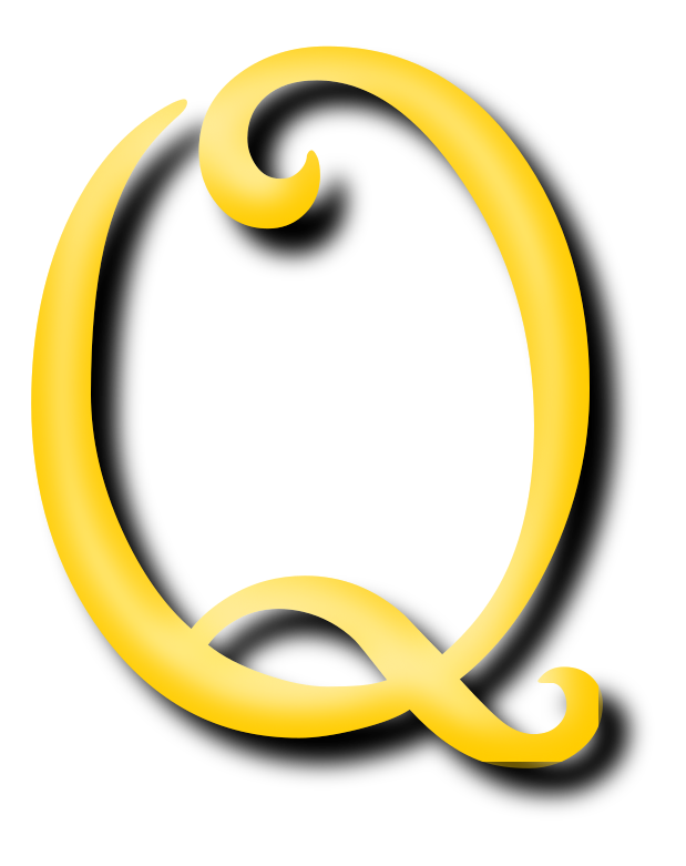 fancy letter q