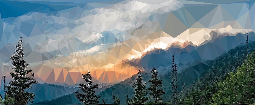 Low Poly Misty Mountains Clip Art Image - ClipSafari